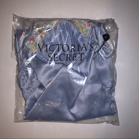 Paloma Slip Dress For Love & Lemons Blue Floral Silk - Picture 6 of 6